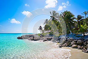 Tulum Caribbean beach in Riviera Maya