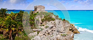 Tulum Mayan city ruins in Riviera Maya photo