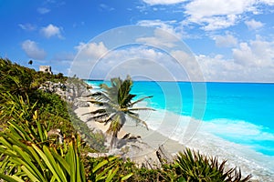 Tulum Mayan city ruins in Riviera Maya photo