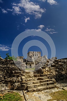 Tulum, Mayan Ruins Besides Caribbean Sea