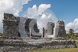 Tulum Mexico Mayan Ruins - House of the Columns