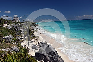 Tulum Mexico Ocean Blue photo