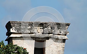 Tulum precolumbian temple ruins