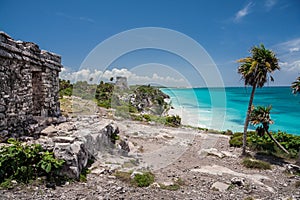 Tulum Ruins Temple Yucatan Mexico