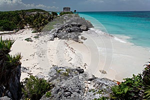 Tulum Ruins Temple Yucatan Mexico photo