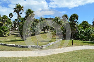 Tulum Structure Mayan Ruin Temple Foundation