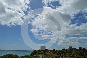 Tulum Structure Mayan Ruin Temple Foundation