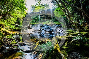 Tum So-nor Waterfall, Tham So Nuea Waterfall, Flowing Water, falls, Thailand.