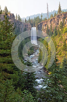 Tumalo Falls in Bend Oregon USA photo