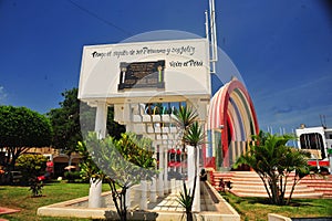 The Tumbes Plaza de Armas is a square located in the city of Tumbes. The acoustic shell covered with mosaics with motifs alluding