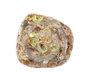 tumbled Chrysolite (Olivine, Peridot) gem stone photo