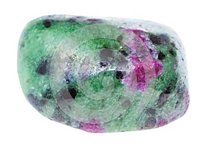 Tumbled green Zoisite gemstone