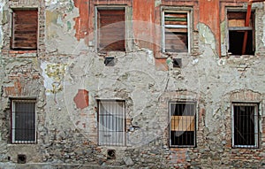 Tumbledown building on Kapitulska street in Bratislava