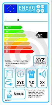 Tumbledryer condensation label