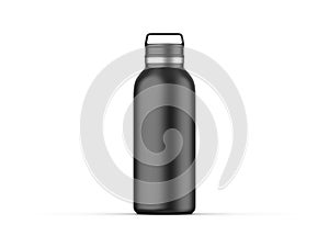 Tumbler thermos flask mockup template on isolated white background