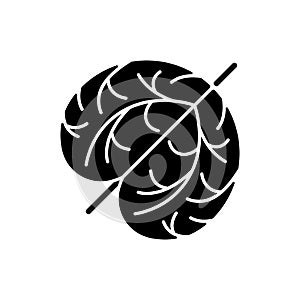 Tumbleweed black glyph icon