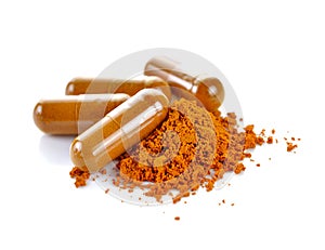 Tumeric powder capsules