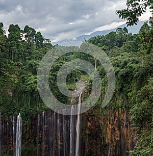 Tumpak Sewu Thousand Waterfall Malang Lumajang East Java Indonesia