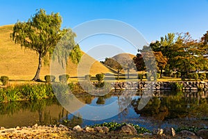 Tumuli Park in Gyeongju photo