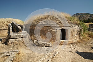 Tumulus at Hierapolis Ancient City, Pamukkale, Denizli, Turkiye