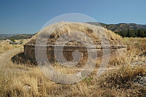 Tumulus at Hierapolis Ancient City, Pamukkale, Denizli, Turkiye