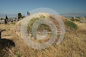 Tumulus at Hierapolis Ancient City, Pamukkale, Denizli, Turkiye