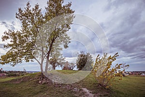 Tumulus on White Mountain â€œBila Horaâ€ in Prague, Czech Republic