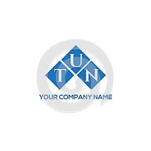 TUN letter logo design on white background. TUN creative initials letter logo concept. TUN letter design.TUN letter logo design on