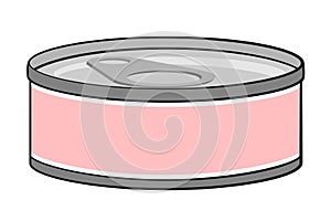 Tuna Can With Label Vector