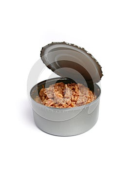 Tuna can semi open