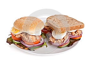 Tuna and Egg Sandwiches