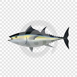 Tuna fish mockup, realistic style