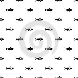 Tuna fish pattern seamless vector