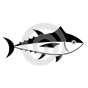 Tuna fish silhouette icon