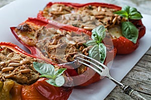 Tuna Fish Stuffed Peppers