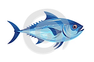 Tuna fish underwater cartoon vector