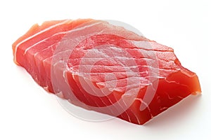 Tuna Meat on White Background