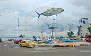 Tuna Monument in Manta, Ecuador photo