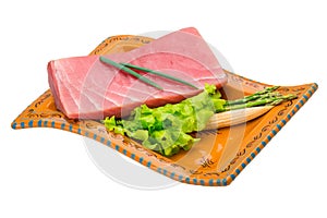 Tuna raw steak