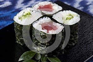 Tuna roll and Cucumber roll