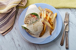 Tuna Salad Wrap Sandwich