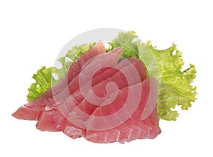 Tuna sashimi isolated