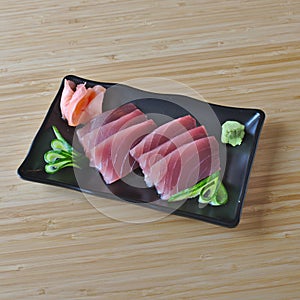 Tuna Sashimi traditional Japanese cuisine