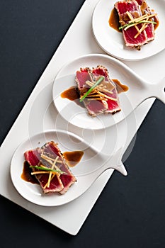 Tuna Tataki Top View