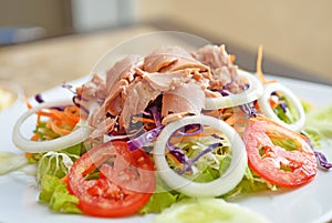 Tuna and vegetable salad