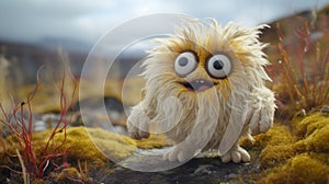 Tundra: A Playful Felt Stop-motion Monster In Norwegian Nature photo