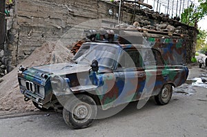 Tuned Soviet retro car, Armenia photo
