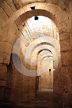 Tunel in a crypt