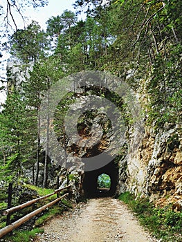 Tunel within the mountain