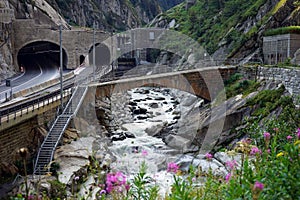 Tunel and railway